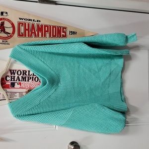 Zenana mint sweater 2x